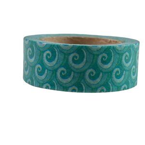 Ocean Waves Blue Green Washi Tape Papercraft Scrapbook Planner School u Decorati